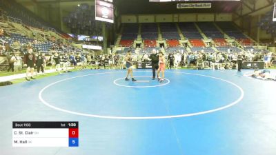 132 lbs Cons 32 #1 - Christian St. Clair, Ohio vs Monty Hall, Oklahoma