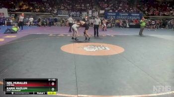 D 1 152 lbs Cons. Round 2 - Karim Mazlum, East Ascension vs Neil Muralles, Live Oak