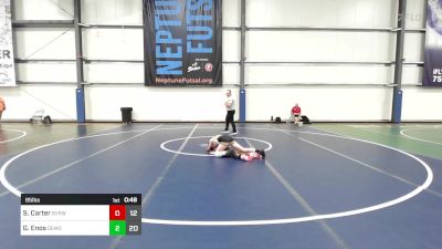 85 lbs Rr Rnd 3 - Stephan Carter, SVRWC Red vs Gage Enos, Demolition Elite