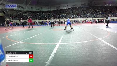 150 lbs Consi Of 32 #1 - Garrison Dilocker, Hinton Comets vs Griffin Roberts, Bixby