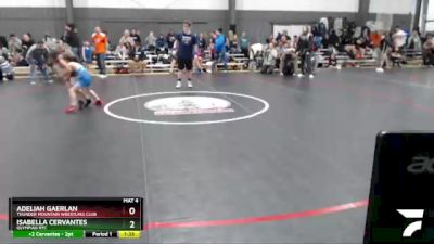 50-53 lbs Round 2 - Adeliah Gaerlan, Thunder Mountain Wrestling Club vs Isabella Cervantes, Olympiad RTC