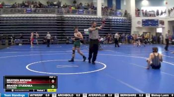 144 lbs Champ. Round 2 - Brayden Browne, Whiteland Community vs Braden Studenka, EVERGREEN