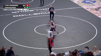 100 lbs Semifinal - Shaylee Speck, Pierre T.F. Riggs vs Kyra Vandenberg, Belle Fourche