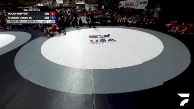 165 lbs Nolan Moffett, SJWA - San Joaquin Wrestling Association vs Richard Creer Jr., SAWA - Sacramento Area Wrestling Association