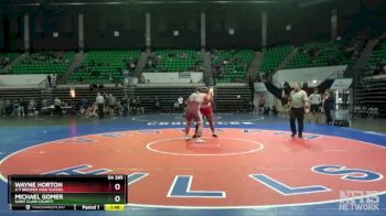 5A 285 lbs Semifinal - Wayne Horton, A P Brewer High School vs Michael Gomer, Saint Clair County