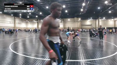 113 lbs Round Of 16 - Logan Montero, Southwest Eagles vs Jai Diaz, Maximum Performance