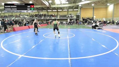 157 lbs Quarterfinal - Yaxier Rivera, East Hartford vs Carnell Davis, Ponaganset