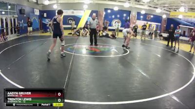 120 lbs Round 4 (8 Team) - Aadyn Gruver, Braves WC vs Trenton Lewis, Riverview WC