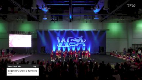 Legendary Cheer & Tumbling - Frost [2022 Level 1 w/R Mini Day 1] 2022 WSA Shreveport