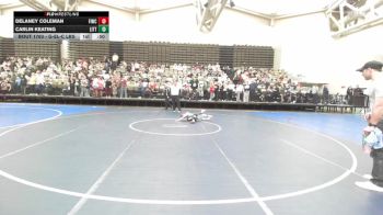 Semifinal - Delaney Coleman, Fightin Irish Wrestling Club vs Carlin Keating, Little Champ