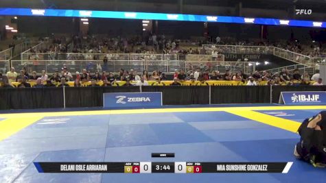 Mia Sunshine Gonzalez vs Delani Osle Arriaran 2025 Pan Kids Jiu-Jitsu IBJJF Championship