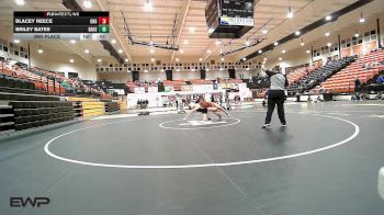 130 lbs 3rd Place - Blacey Reece, Grove vs Briley Bates, Broken Arrow Girls HS