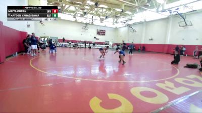 100 lbs Champ. Round 1 - Maiya Duran, JW North vs Hayden Yanagisawa, Mayfair