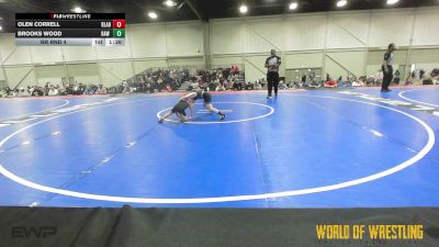 46 lbs Rr Rnd 4 - Olen Correll, Beef Lab 9U vs Brooks Wood, RAW Wrestling Club 9U