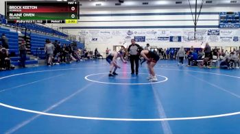 150 lbs Cons. Round 2 - Blaine Owen, Newkirk vs Brock Keeton, Morrison