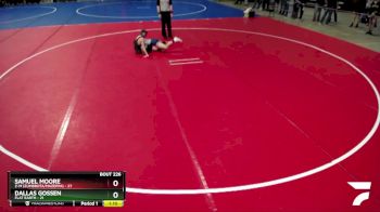 100 lbs Quarterfinal - Samuel Moore, Z-M (Zumbrota/Mazeppa) vs Dallas Gossen, Flat Earth