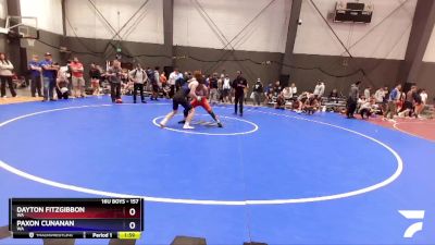 157 lbs Quarterfinal - Dayton Fitzgibbon, WA vs Paxon Cunanan, WA