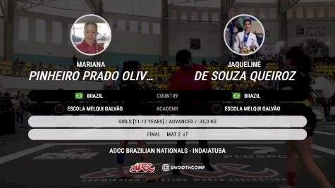 Jaqueline De Souza Queiroz vs Mariana Pinheiro Prado Oliveira 2025 ADCC Brazilian Nationals