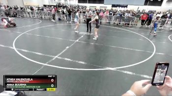 105 lbs Quarterfinal - Anna Buurma, Michigan Revolution Wrestling Club vs Athea Valenzuela, Arizona Girls Wrestling