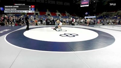 100 lbs Cons. Sub-rd Of 16 - Drayson Lathim, OR vs Isaiah Ruffin, MI