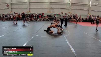 98 lbs Round 4 (6 Team) - Wyatt Sartori, Team Shutt vs Jaxten Deweese, 330 Lab