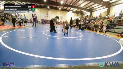 49 lbs Consi Of 8 #2 - Weston Gordneer, Buck Pride Wrestling vs Axel Gregory, Tulsa Blue T Panthers