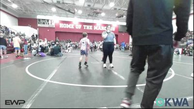 90 lbs Rr Rnd 2 - Easton Rowe, Ponca City Wildcat Wrestling vs Waylen Higbee, Morrison Takedown Club