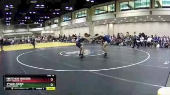 170 lbs Round 7 (10 Team) - Matthew Rogers, West Forsyth vs Tyler Jones, Brownsburg