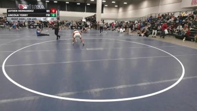 138 lbs Cons. Sub-rd Of 32 - Lincoln Yerby, Patton Trained WC vs Jayden Hernandez, ISI Wrestling Club