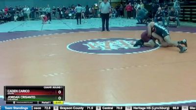 1 - 175 lbs Cons. Round 3 - Caden Carico, Galax vs Jordan Crisanto, Chilhowie