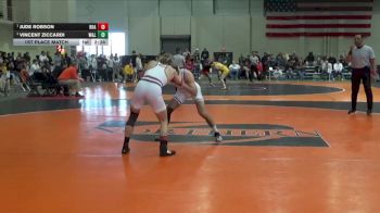 133 lbs 1st Place Match - Jude Robson, Roanoke College vs Vincent Ziccardi, Washington & Lee