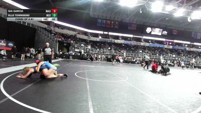 155 lbs Consi Of 8 #1 - Gia Garcia, Wagoner vs Elle Townsend, Missi WC