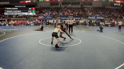 D 1 157 lbs Cons. Round 1 - Joshua Caronna, St. Amant vs Tareq Sudds, John Ehret