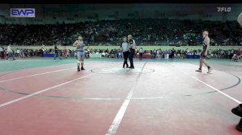 140 lbs Round Of 32 - Davis Tusler, Cushing vs Wesley Rosas, Shawnee Middle School