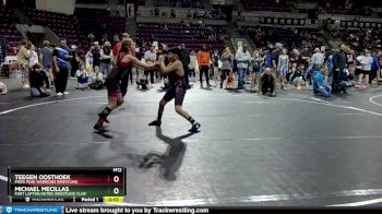 91-95 lbs Round 1 - Michael Mecillas, Fort Lupton Metro Wrestling Club vs Teegen Oosthoek, Pikes Peak Warriors Wrestling