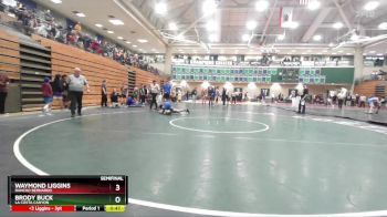 132 lbs Semifinal - Brody Buck, La Costa Canyon vs Waymond Liggins, Rancho Bernardo