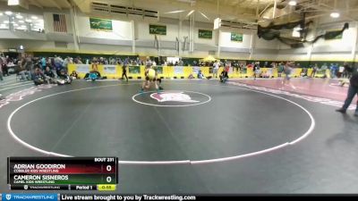 115 lbs Cons. Semi - Cameron Sisneros, Camel Kids Wrestling vs Adrian GoodIron, Cobbler Kids Wrestling