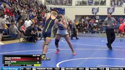 215 lbs Semifinal - Wyat Ripke, ARCHBOLD vs Talan Summers, Franklin