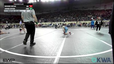 100 lbs Quarterfinal - Brodee Bryan, Shelton Wrestling Academy vs Asher Stites, Cowboy Wrestling Club