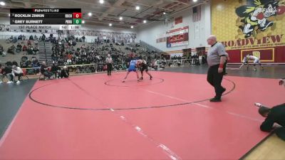 126 lbs 1st Place Match - Grey Burnett, Perrysburg vs Rocklin Zinkin, Buchanan