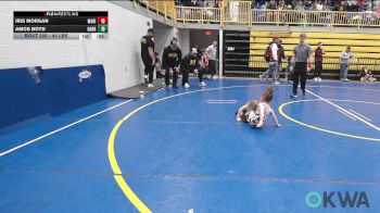 45 lbs Round Of 32 - Iris Morgan, Madill Takedown vs Amos Boyd, Harrah