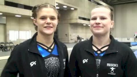 Region 3 Champs Brandie Jay and Tory Wilson Before Awards