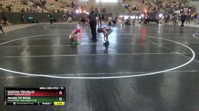 73 lbs Semifinal - Sascha Trujillo, Bison Takedown Club vs Madelyn Boss, Tullahoma Take Down Club