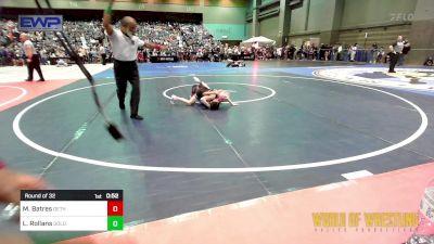 68 lbs Round Of 32 - Mia Batres, Dethrone vs Lilly Rollans, Gold Rush Wrestling Academy