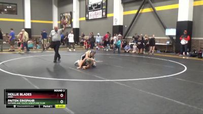 110 lbs Round 2 - Mollie Blades, Iowa vs Paiten Einspahr, Sutherland Youth Wrestling Club