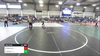 54 lbs Semifinal - Bentley Newman, Illinois Valley YW vs Zeke Garza, Bagdad Copperheads WC