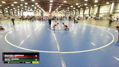 76 lbs Rd# 7- 10:45am Saturday Final Pool - Brayden Lieberman, Nauman Green vs Brody Kempen, Team BAM