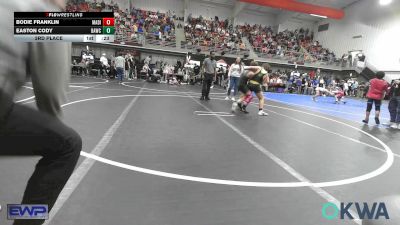 100 lbs 3rd Place - Bodie Franklin, Madill Takedown vs Easton Cody, Broken Arrow Wrestling Club