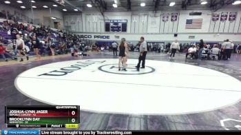 100 lbs Quarterfinal - Joshua-lynn Jager, Republic Curlew vs Brooklynn Day, Hermiston