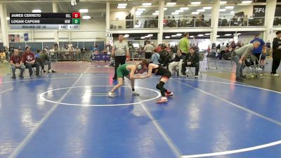 77 lbs Round Of 32 - James Cerreto, Killingly vs Logan Capone, New England Gold WC